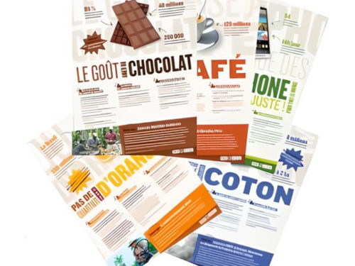 Lot de 5 affiches filières produits