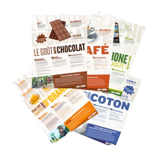 Lot de 5 affiches filières produits