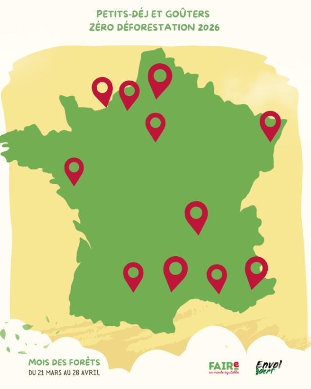 Carte - Mois des forêts Carte de France Mois des Forêts