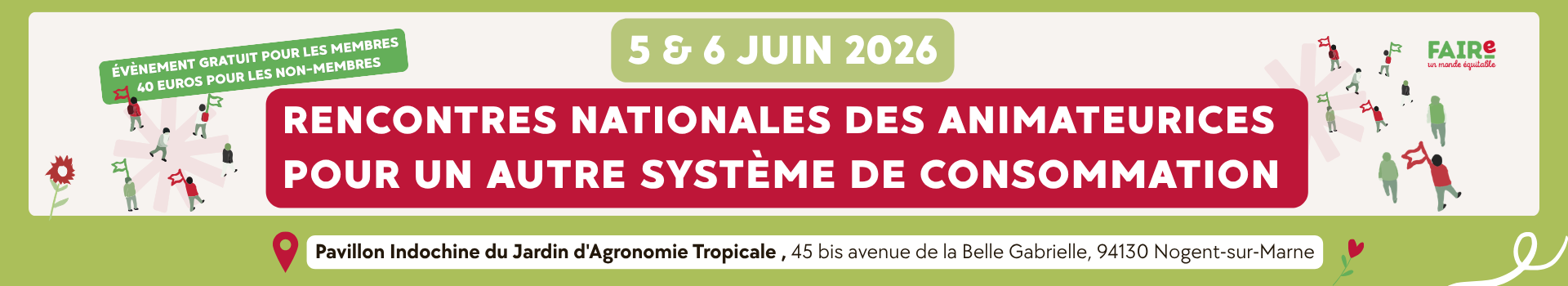 Rencontres nationales des animateurices pour un autre système de consommation : 5 et 6 juin 2026
